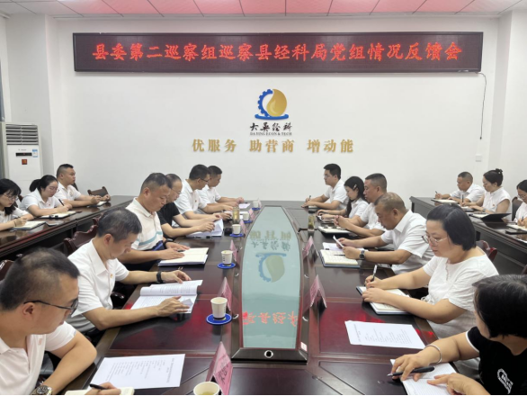 县委第二巡察组向县经科局党组反馈巡察情况